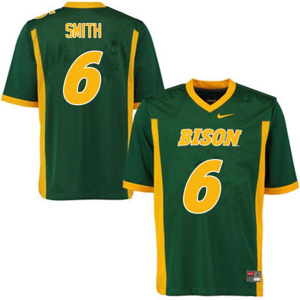 Men #6 C.J. Smith North Dakota State Bison College Football Jerseys Sale-Green - Click Image to Close